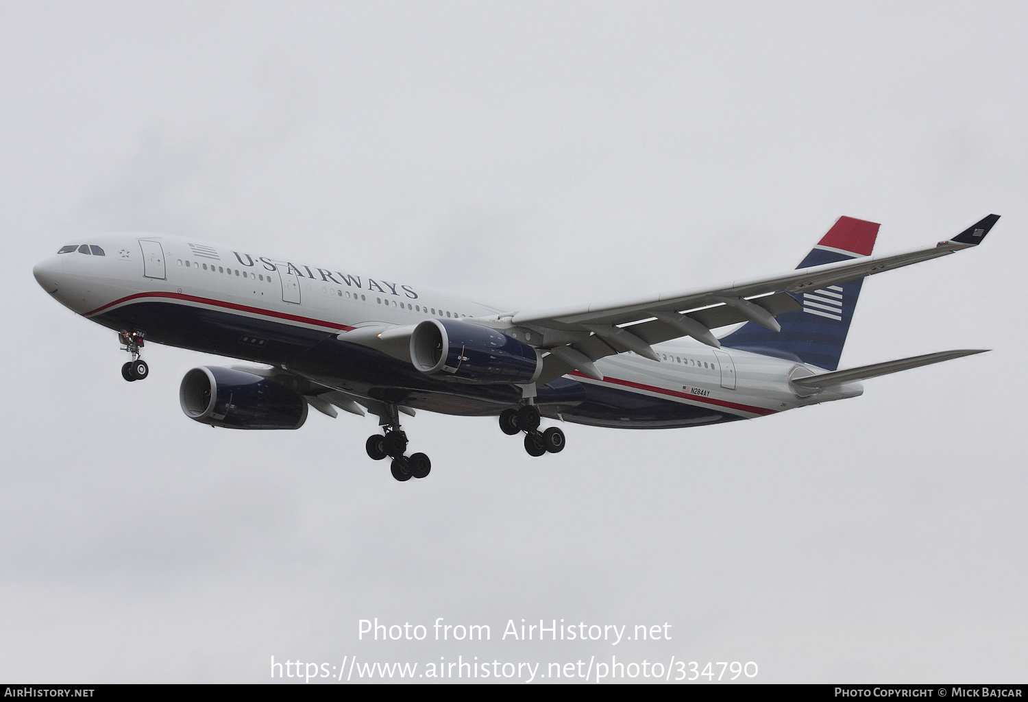 Aircraft Photo of N284AY | Airbus A330-243 | US Airways | AirHistory.net #334790