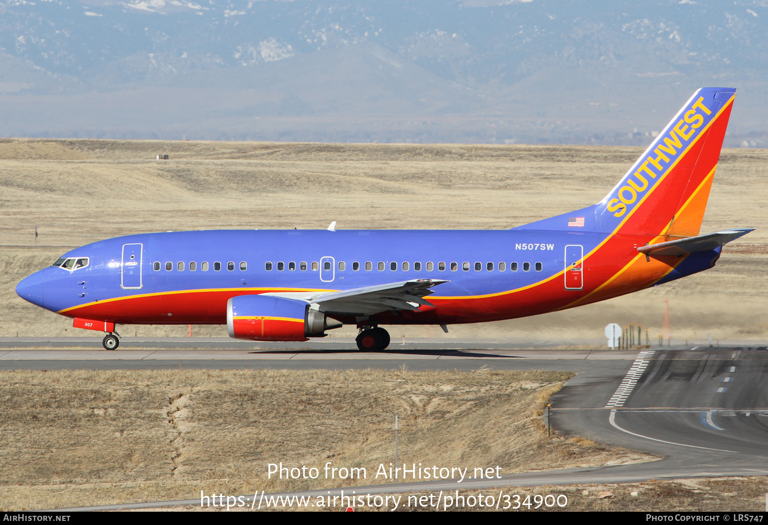 Aircraft Photo of N507SW | Boeing 737-5H4 | Southwest Airlines | AirHistory.net #334900