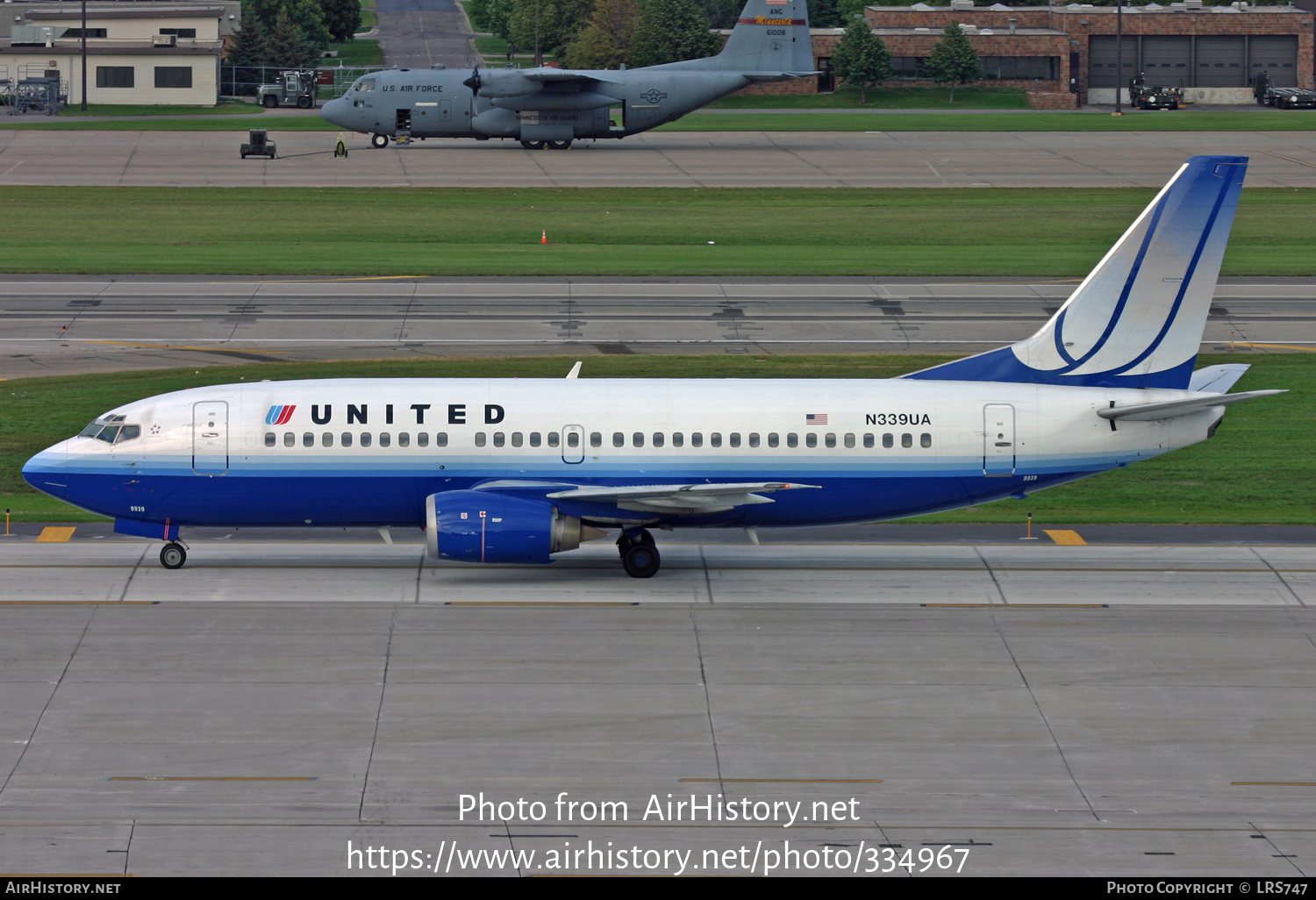 Aircraft Photo of N339UA | Boeing 737-322 | United Airlines | AirHistory.net #334967