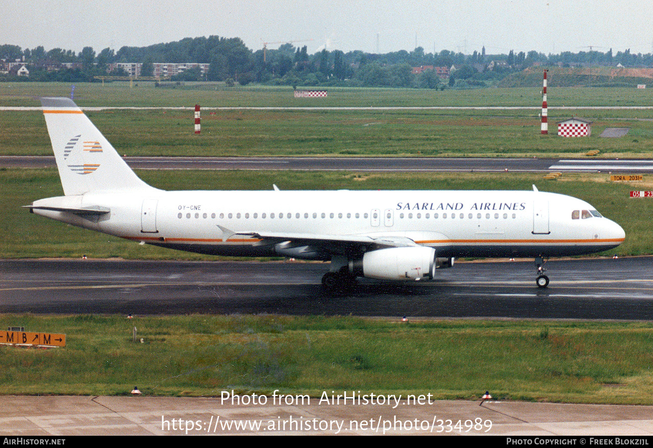 Aircraft Photo of OY-CNE | Airbus A320-231 | Saarland Airlines | AirHistory.net #334989