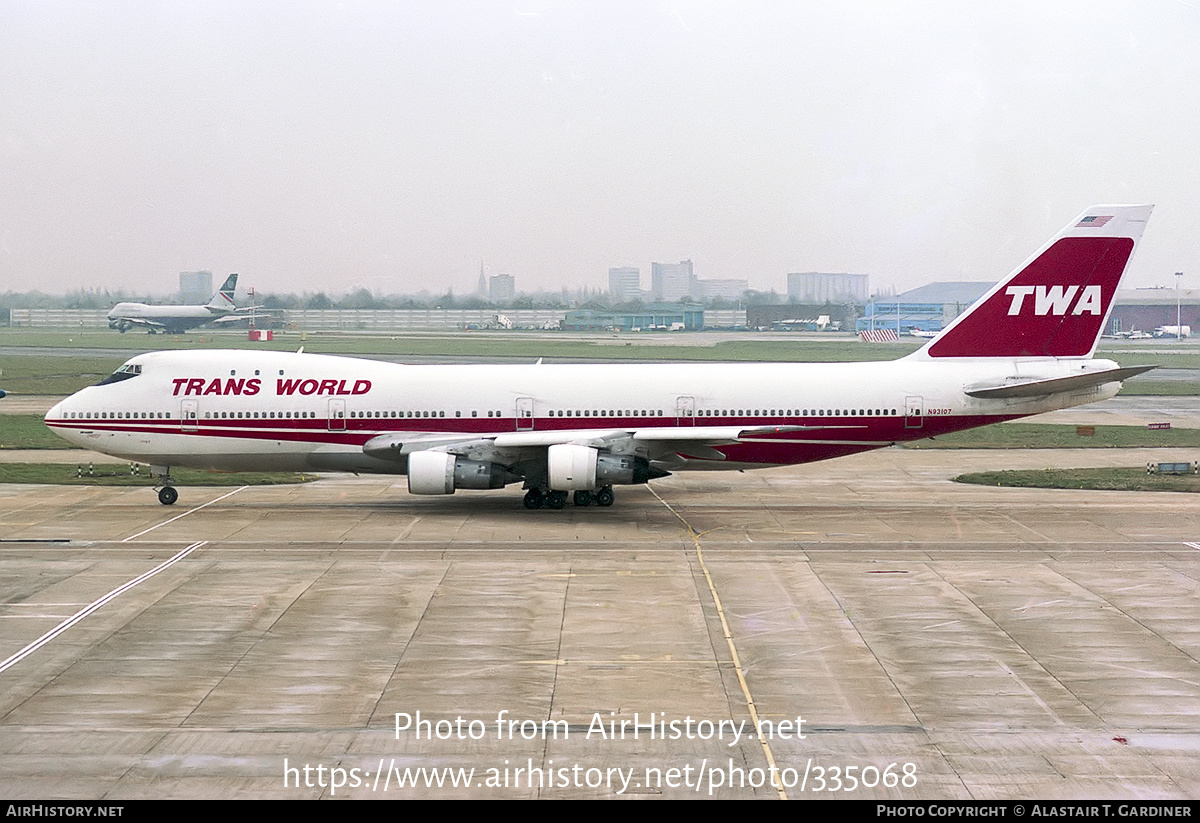 Aircraft Photo of N93107 | Boeing 747-131 | Trans World Airlines - TWA | AirHistory.net #335068