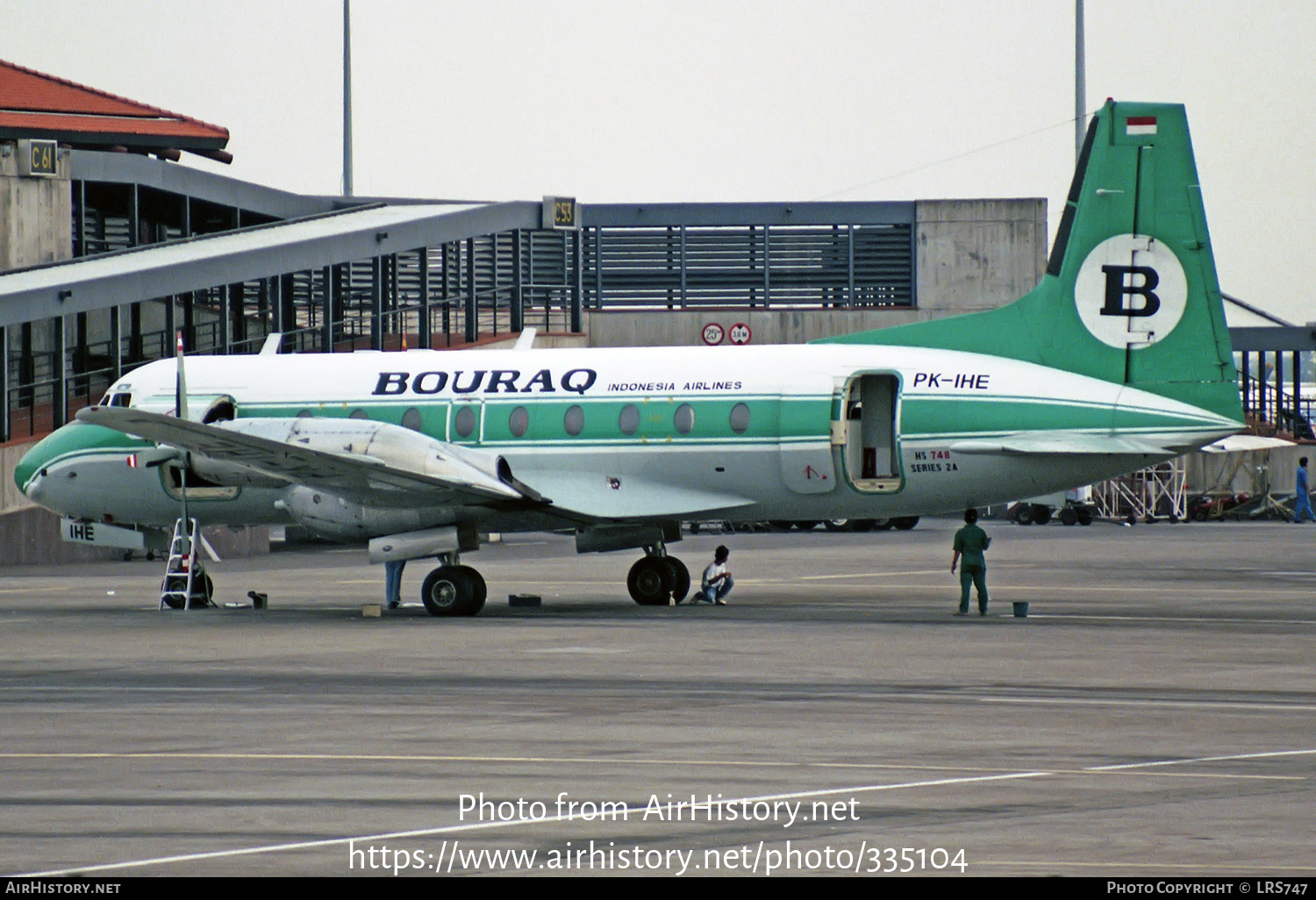 Aircraft Photo of PK-IHE | Hawker Siddeley HS-748 Srs2/234 | Bouraq Indonesia Airlines | AirHistory.net #335104