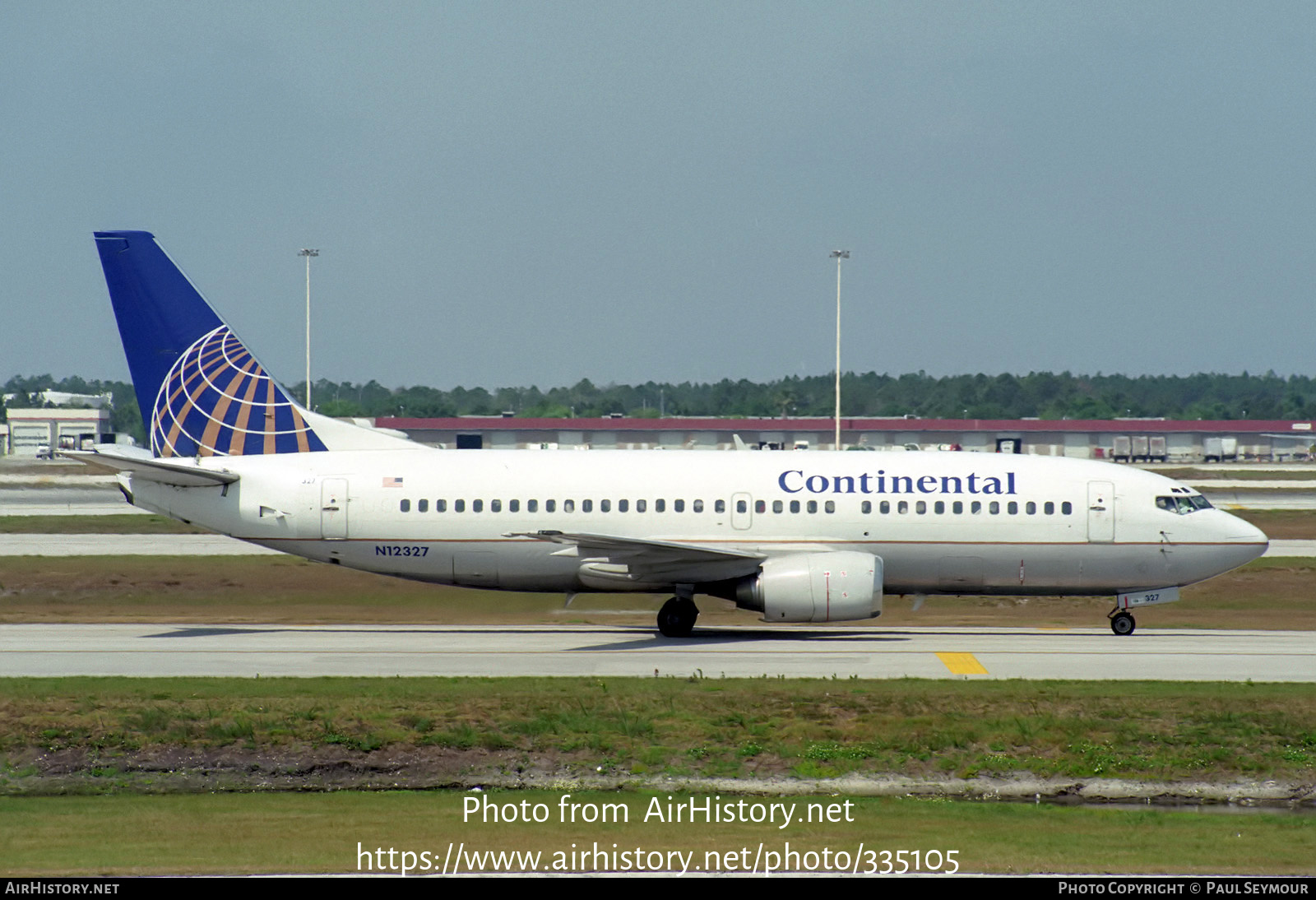 Aircraft Photo of N12327 | Boeing 737-3T0 | Continental Airlines | AirHistory.net #335105