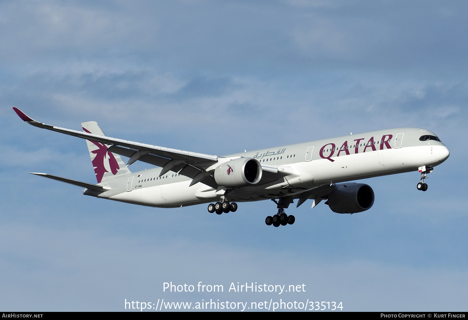 Aircraft Photo of A7-ANA | Airbus A350-1041 | Qatar Airways ...