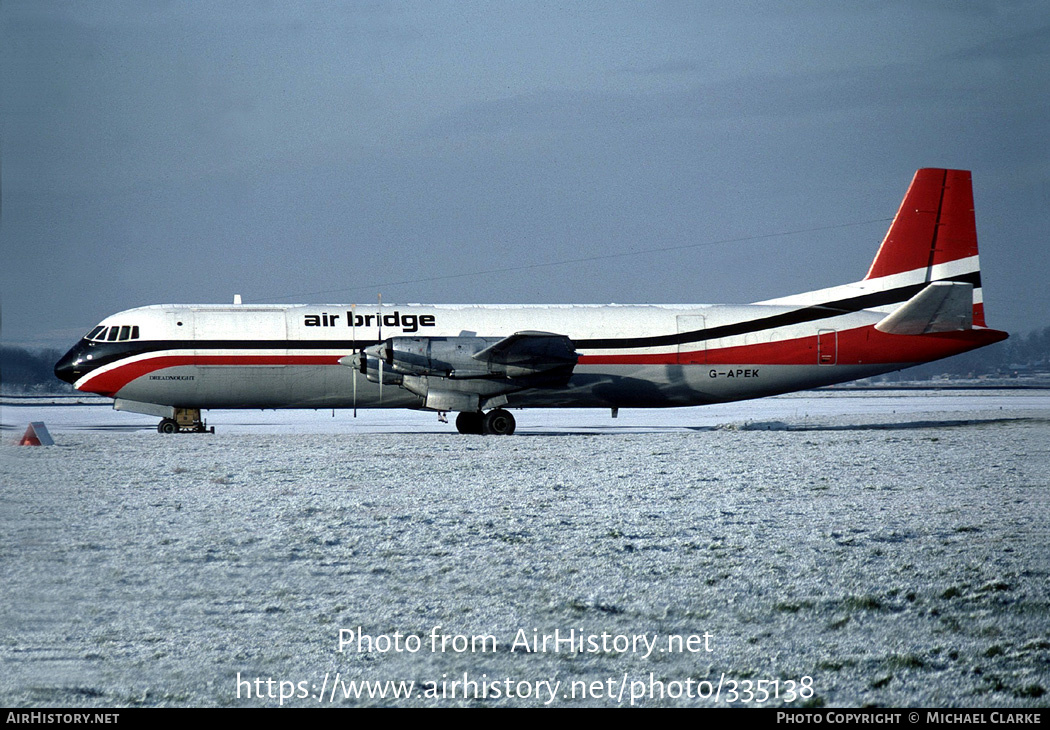 Aircraft Photo of G-APEK | Vickers 953C Merchantman | Air Bridge | AirHistory.net #335138