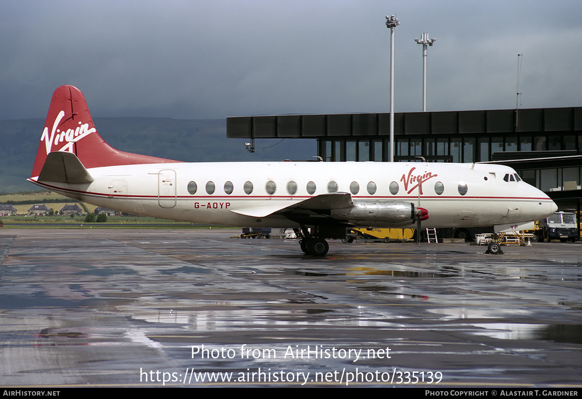 Aircraft Photo of G-AOYP | Vickers 806 Viscount | Virgin Atlantic Airways | AirHistory.net #335139