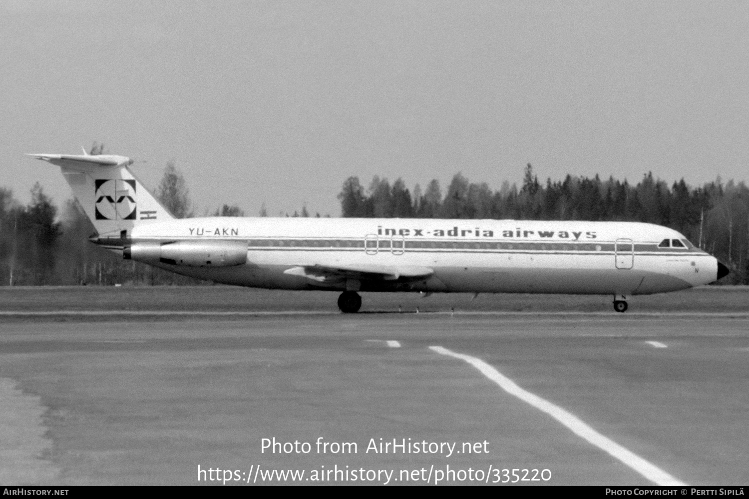 Aircraft Photo of YU-AKN | British Aerospace BAC-111-525FT One-Eleven | Inex-Adria Airways | AirHistory.net #335220