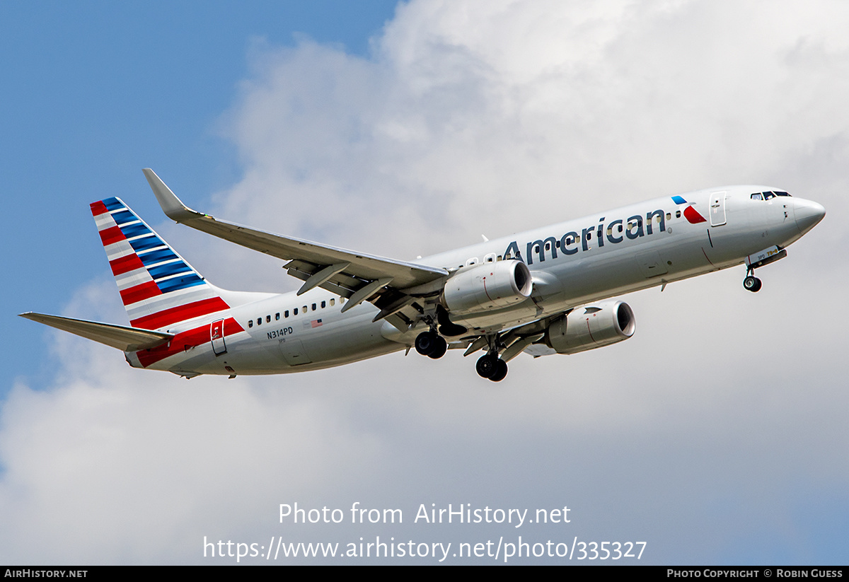 Aircraft Photo of N314PD | Boeing 737-800 | American Airlines | AirHistory.net #335327