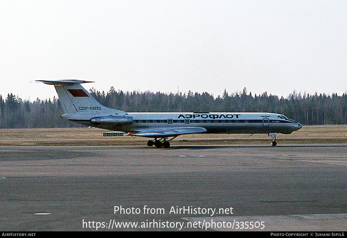 Aircraft Photo of CCCP-65652 | Tupolev Tu-134A | Aeroflot | AirHistory.net #335505