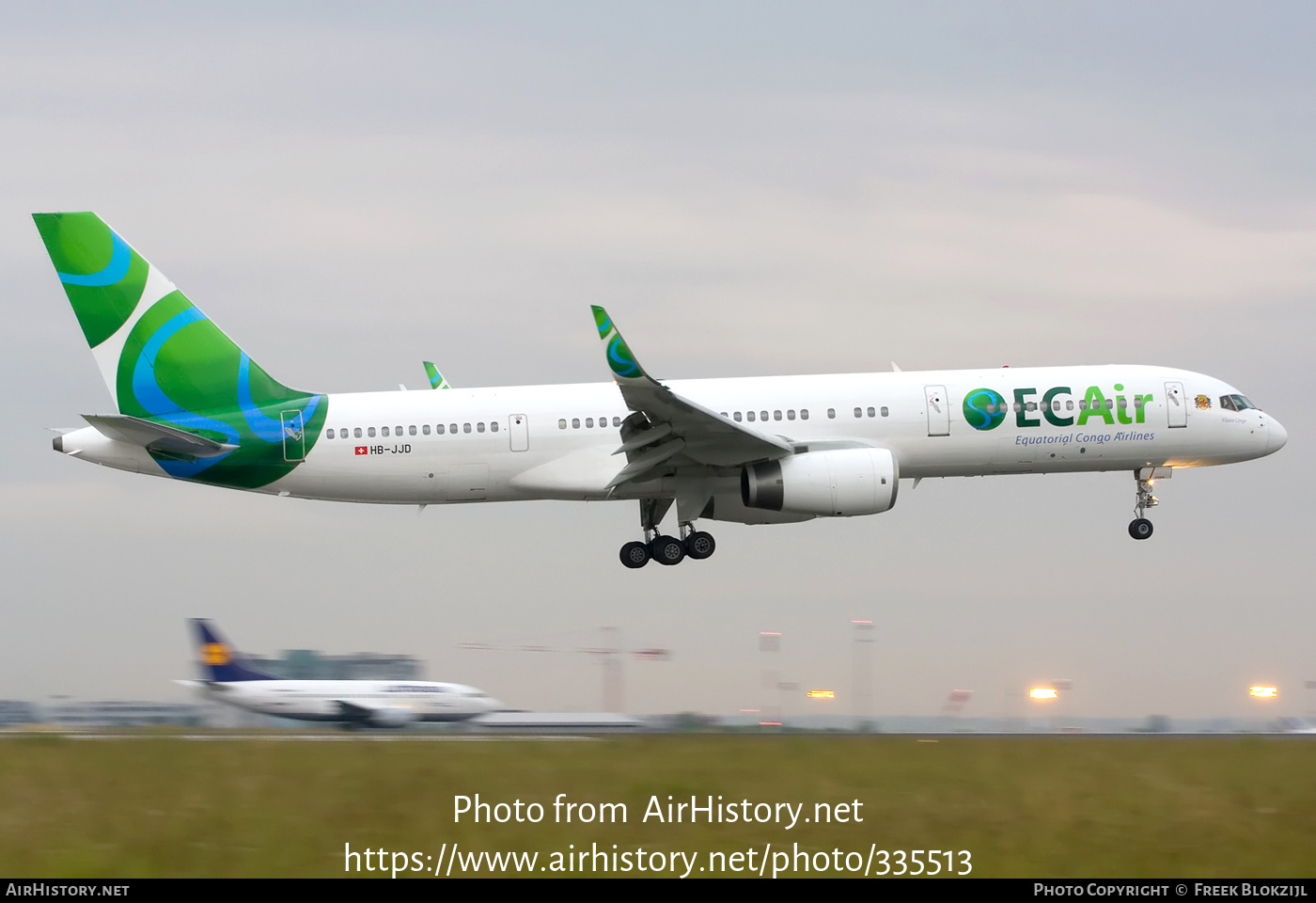 Aircraft Photo of HB-JJD | Boeing 757-236 | ECAir - Equatorial Congo Airlines | AirHistory.net #335513