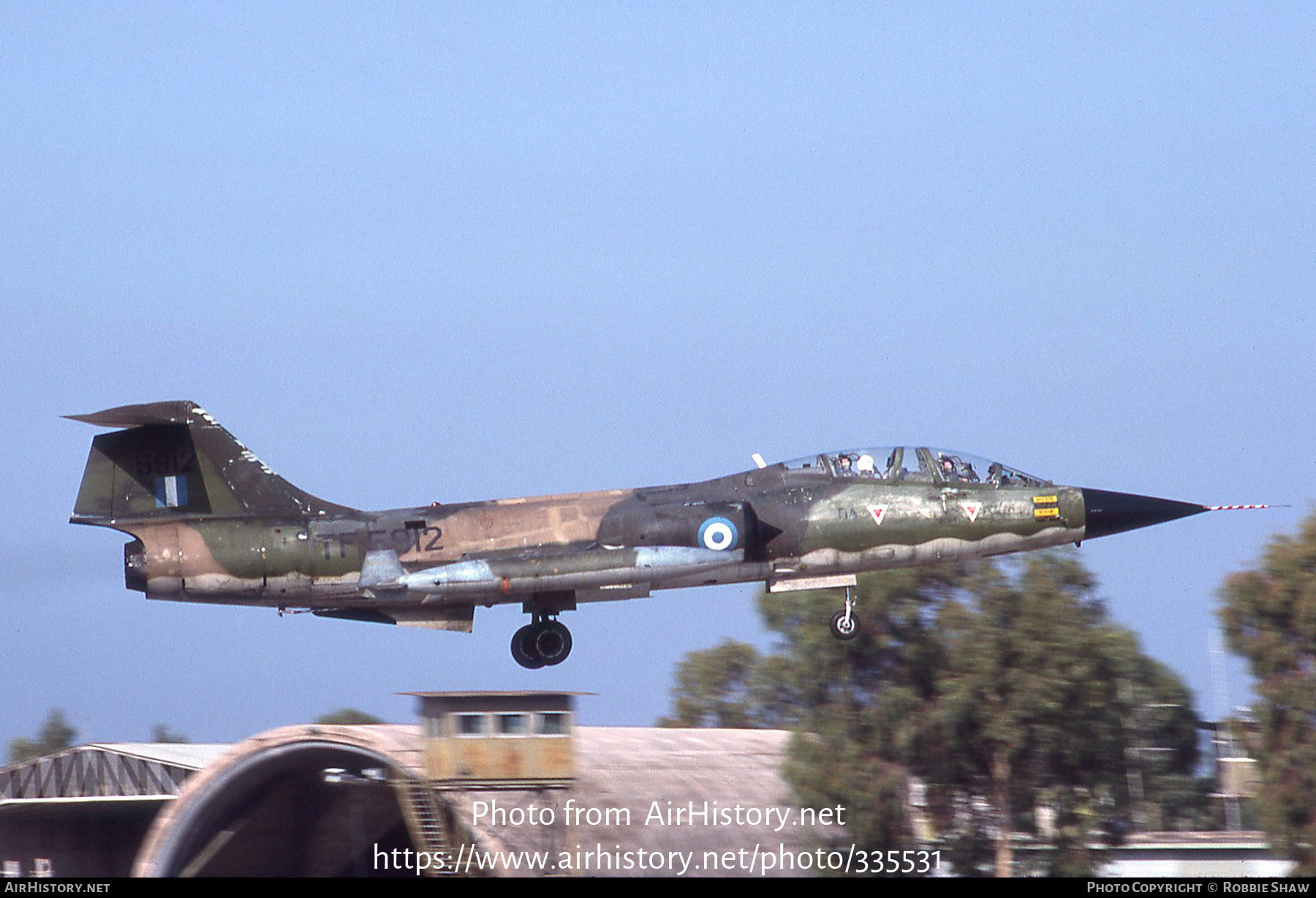 Aircraft Photo of 5912 | Lockheed TF-104G Starfighter | Greece - Air Force | AirHistory.net #335531