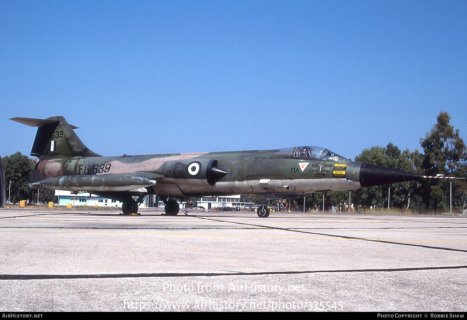 Aircraft Photo of 33639 | Lockheed F-104G Starfighter | Greece - Air Force | AirHistory.net #335545