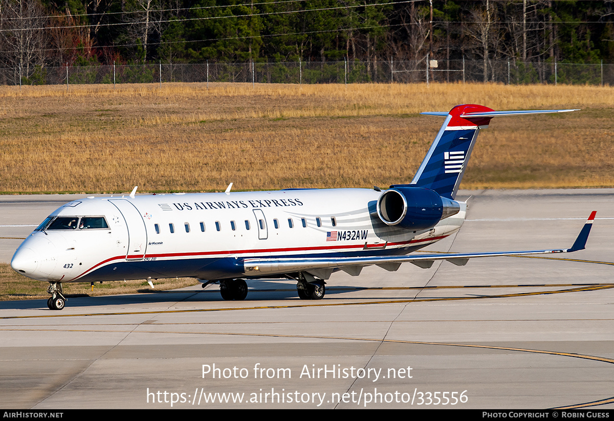 Aircraft Photo of N432AW | Bombardier CRJ-200LR (CL-600-2B19) | US Airways Express | AirHistory.net #335556