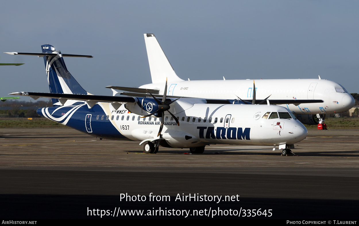 Aircraft Photo of F-WWEF | ATR ATR-72-600 (ATR-72-212A) | TAROM - Transporturile Aeriene Române | AirHistory.net #335645