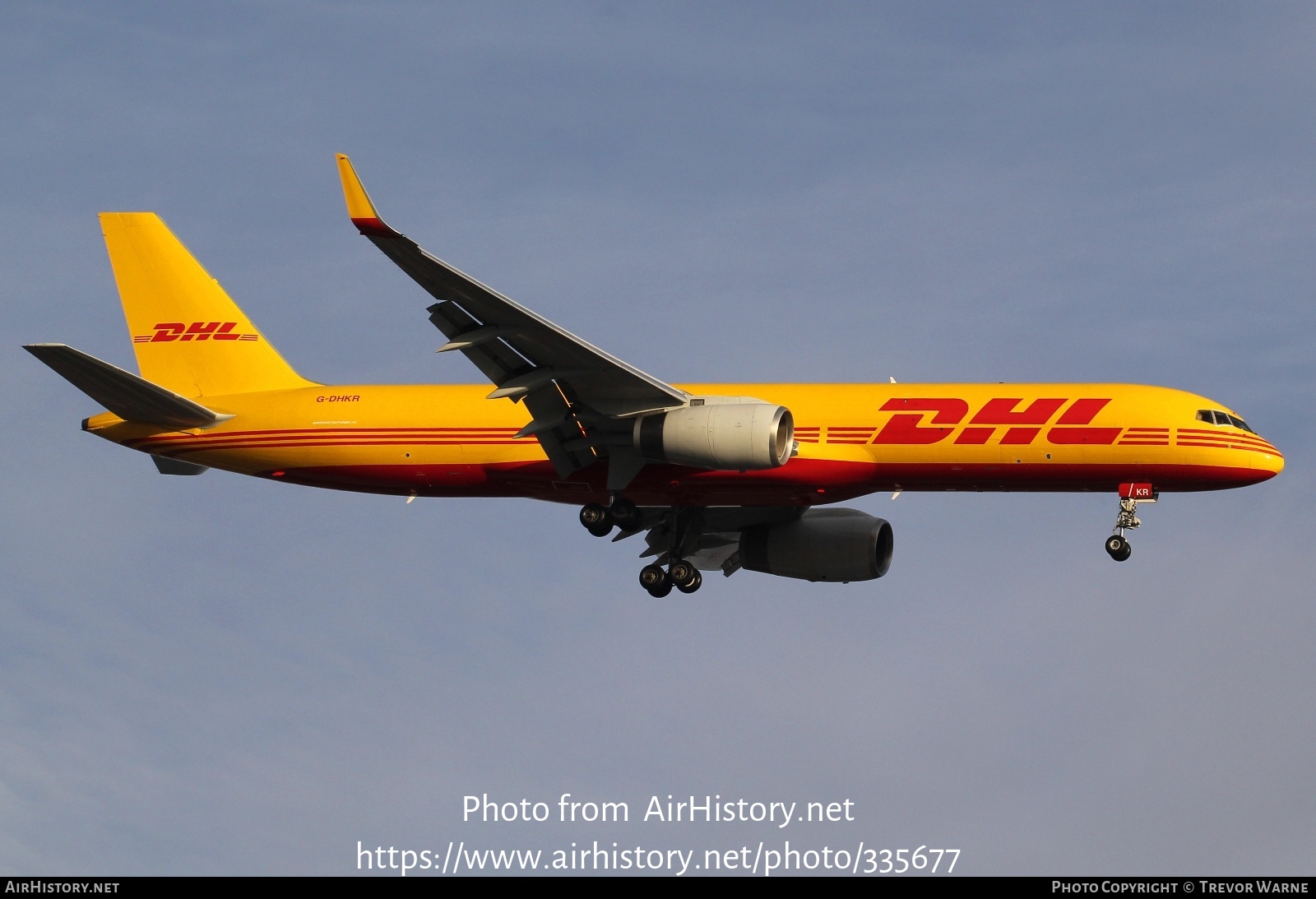 Aircraft Photo of G-DHKR | Boeing 757-223(PCF) | DHL International | AirHistory.net #335677