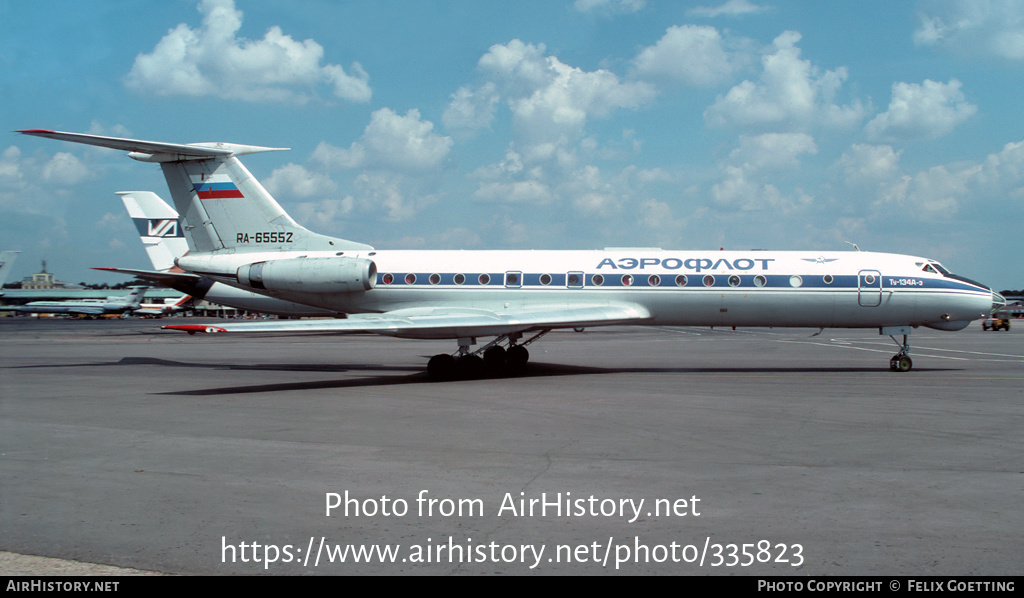 Aircraft Photo of RA-65552 | Tupolev Tu-134A-3 | Aeroflot | AirHistory.net #335823