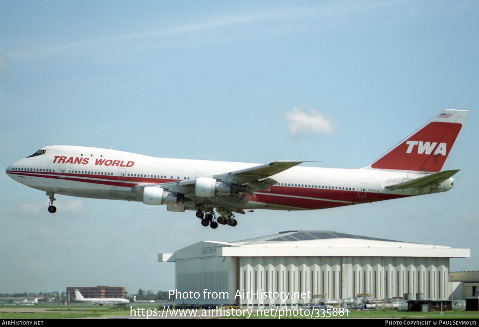 Aircraft Photo of N134TW | Boeing 747-156 | Trans World Airlines - TWA | AirHistory.net #335881