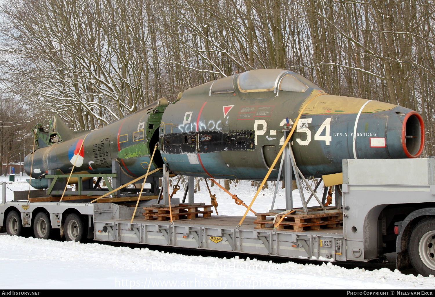 Aircraft Photo of P-254 | Republic F-84F Thunderstreak | Netherlands - Air Force | AirHistory.net #335889