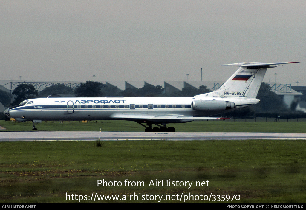 Aircraft Photo of RA-65697 | Tupolev Tu-134A-3 | Aeroflot | AirHistory.net #335970