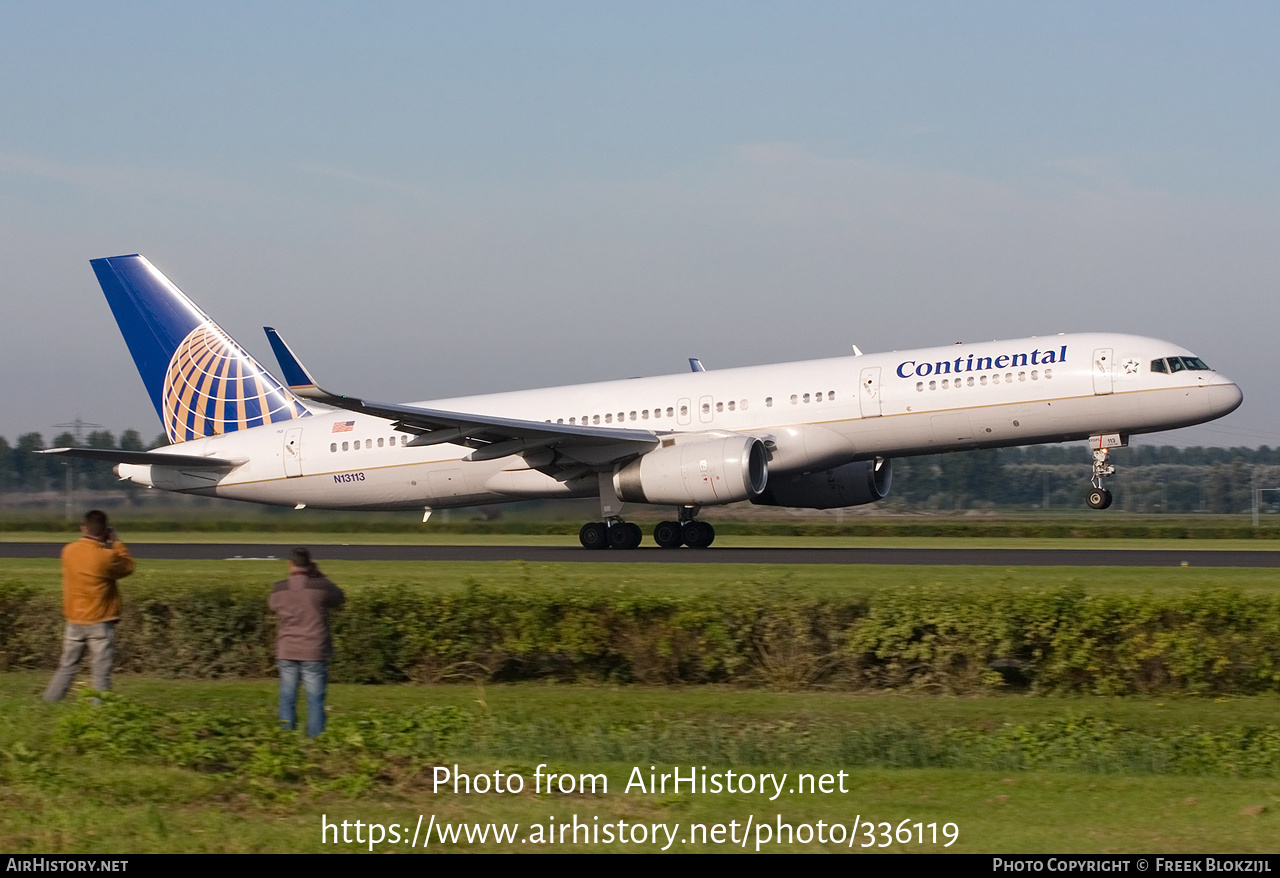 Aircraft Photo of N13113 | Boeing 757-224 | Continental Airlines | AirHistory.net #336119