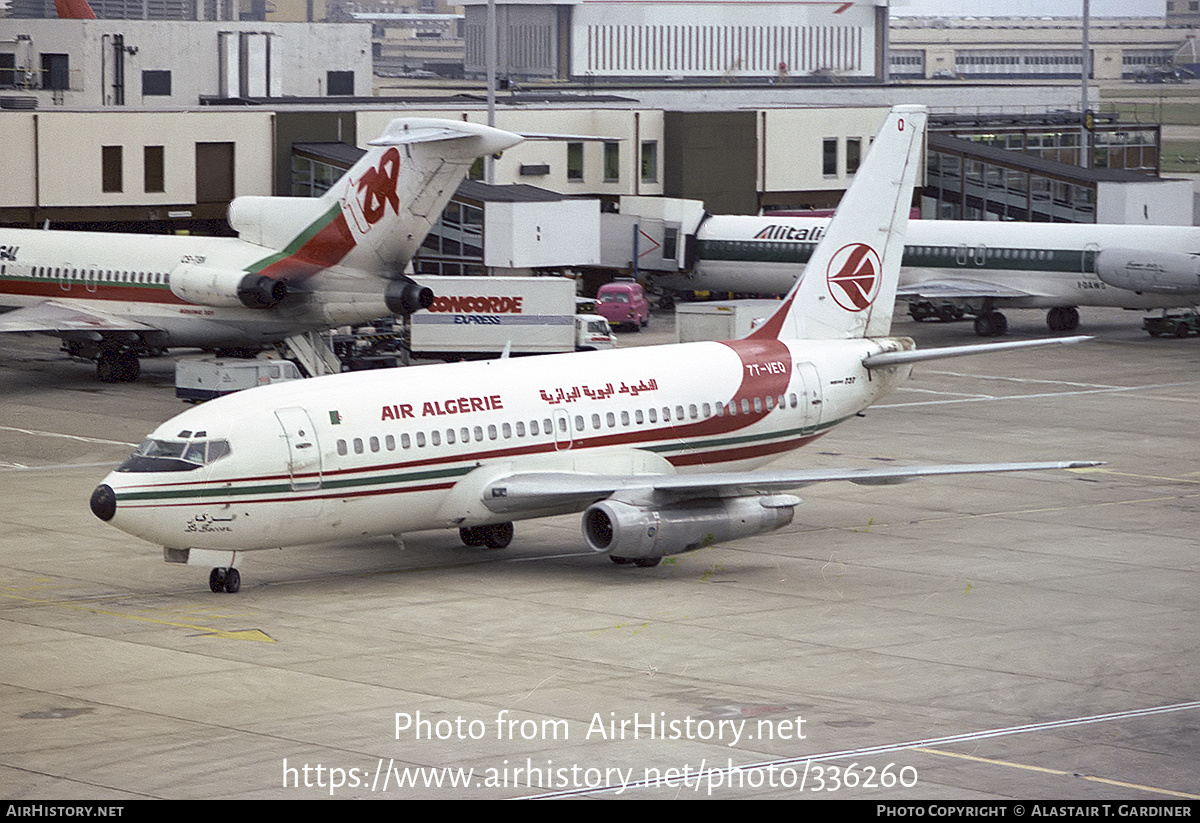 Aircraft Photo of 7T-VEQ | Boeing 737-2D6/Adv | Air Algérie | AirHistory.net #336260