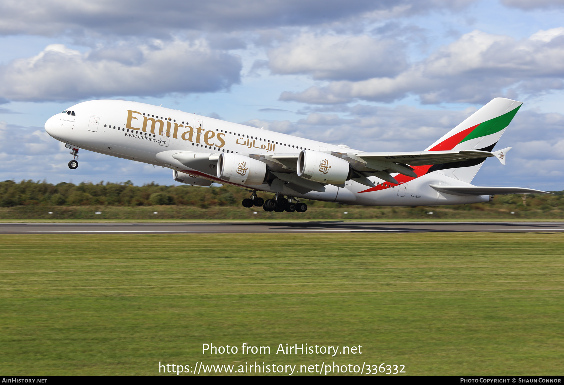 Aircraft Photo of A6-EUS | Airbus A380-842 | Emirates | AirHistory.net #336332