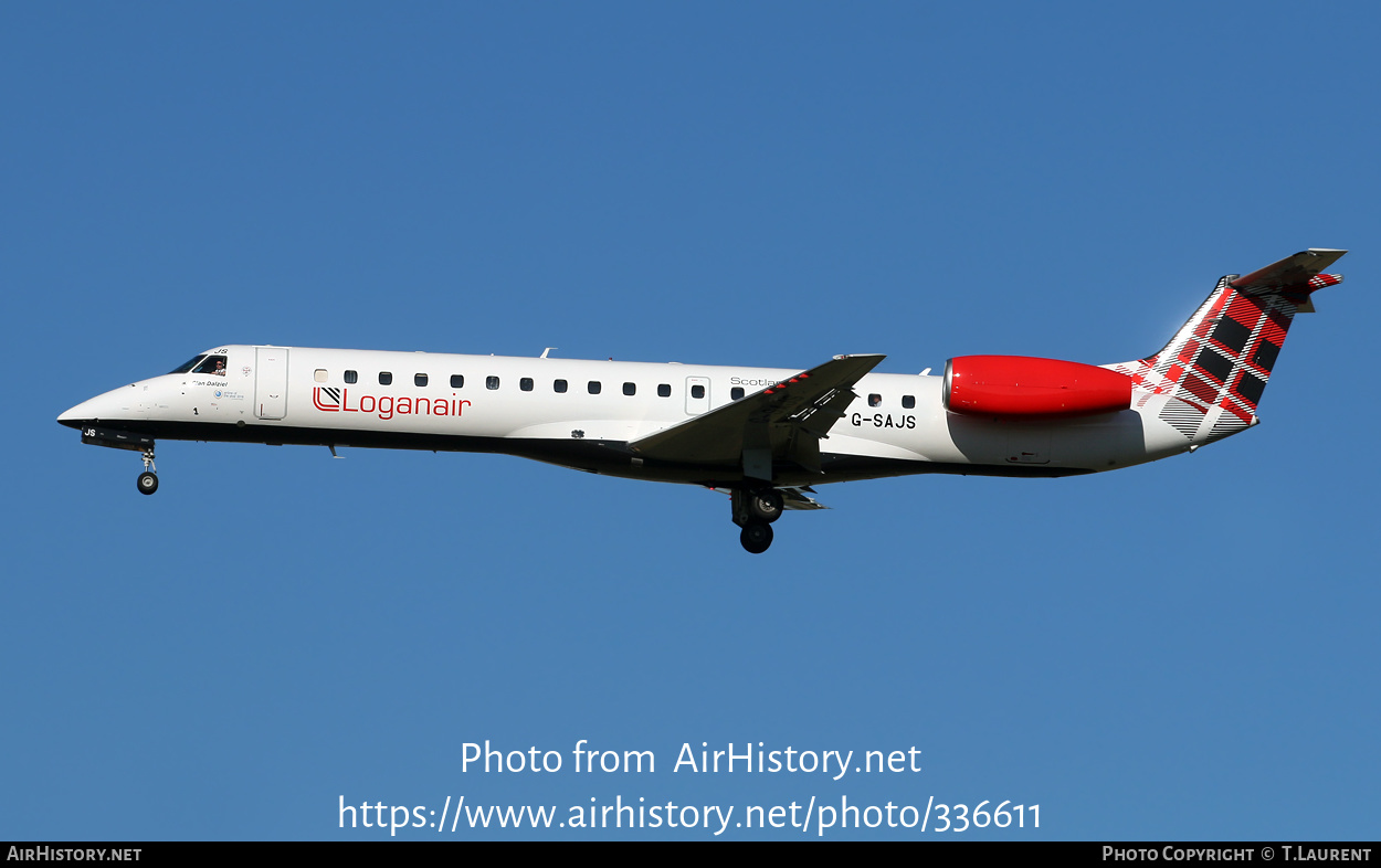 Aircraft Photo of G-SAJS | Embraer ERJ-145EP (EMB-145EP) | Loganair | AirHistory.net #336611