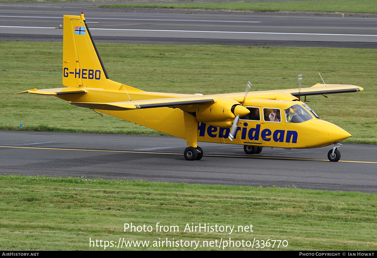 Aircraft Photo of G-HEBO | Britten-Norman BN-2B-26 Islander | Hebridean Air Services | AirHistory.net #336770