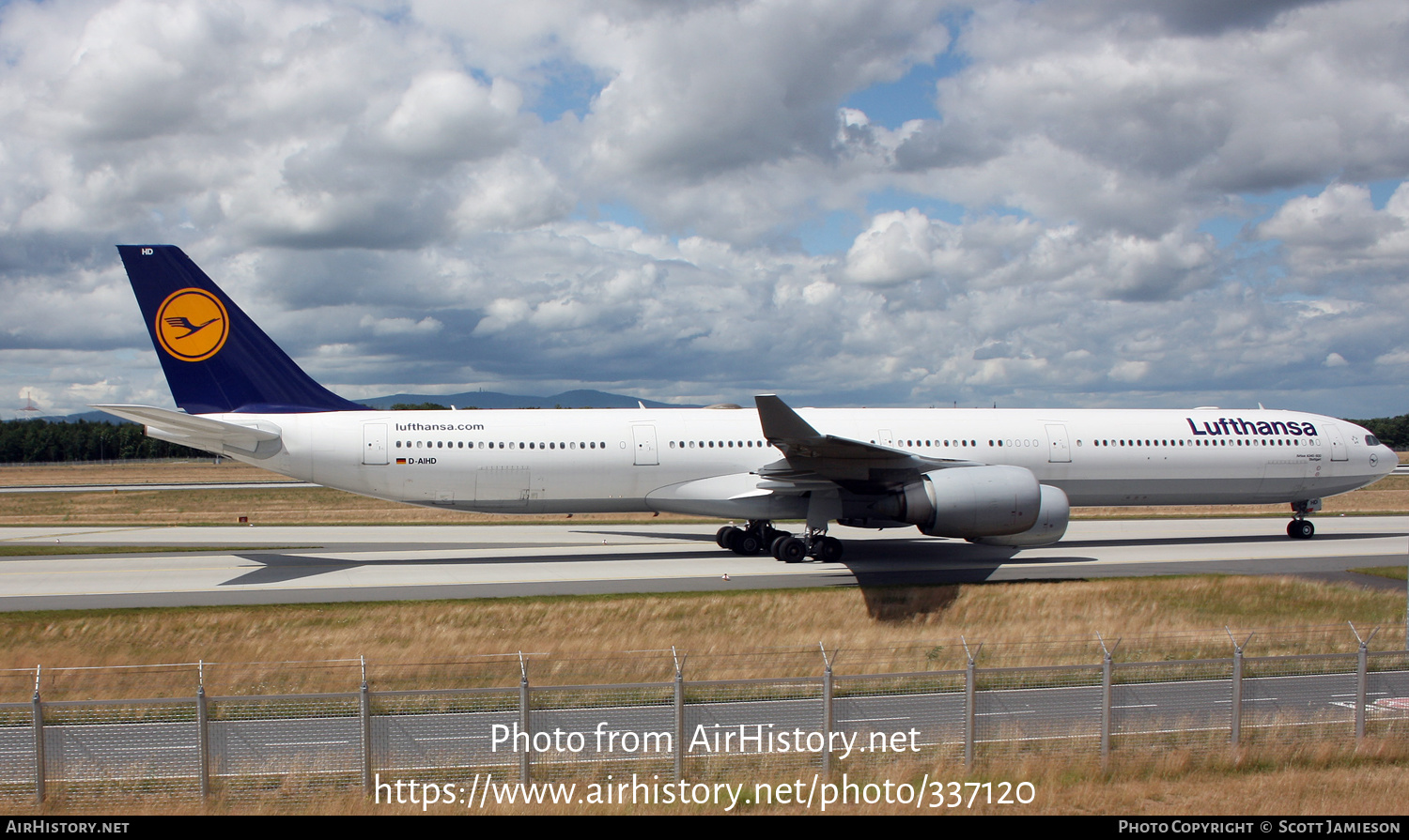 Aircraft Photo of D-AIHD | Airbus A340-642 | Lufthansa | AirHistory.net #337120