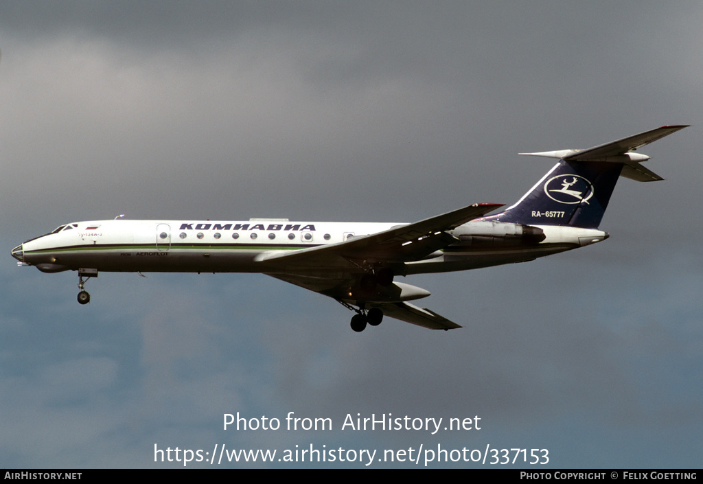 Aircraft Photo of RA-65777 | Tupolev Tu-134A-3 | Komiavia | AirHistory.net #337153