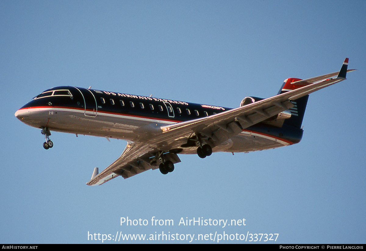 Aircraft Photo of N218PS | Bombardier CRJ-200ER (CL-600-2B19) | US Airways Express | AirHistory.net #337327