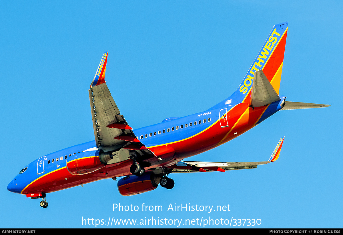 Aircraft Photo of N747SA | Boeing 737-7H4 | Southwest Airlines | AirHistory.net #337330