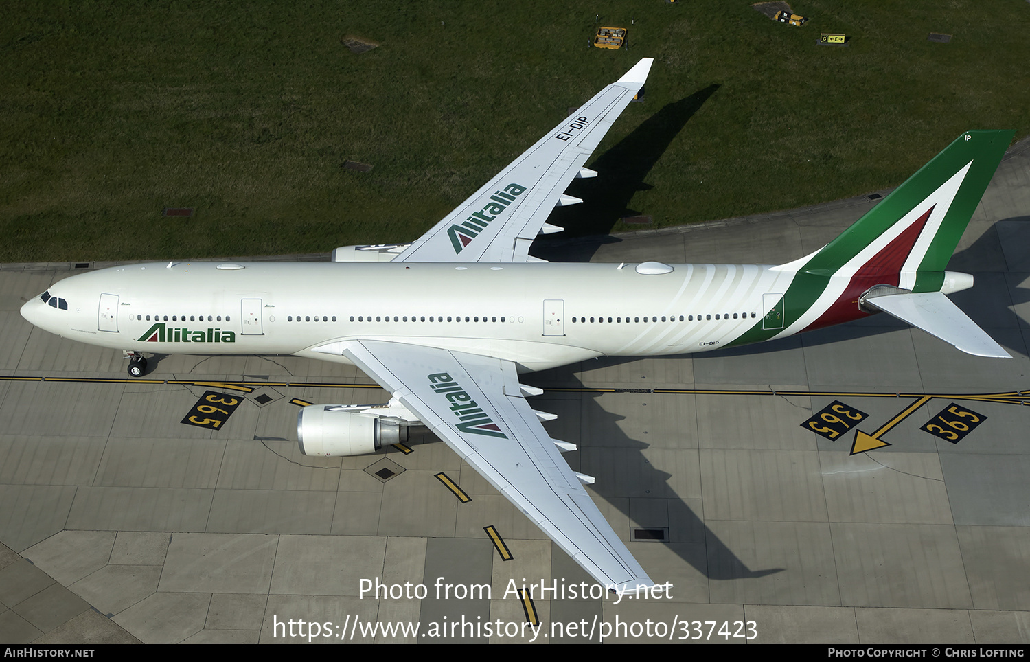 Aircraft Photo of EI-DIP | Airbus A330-202 | Alitalia | AirHistory.net #337423