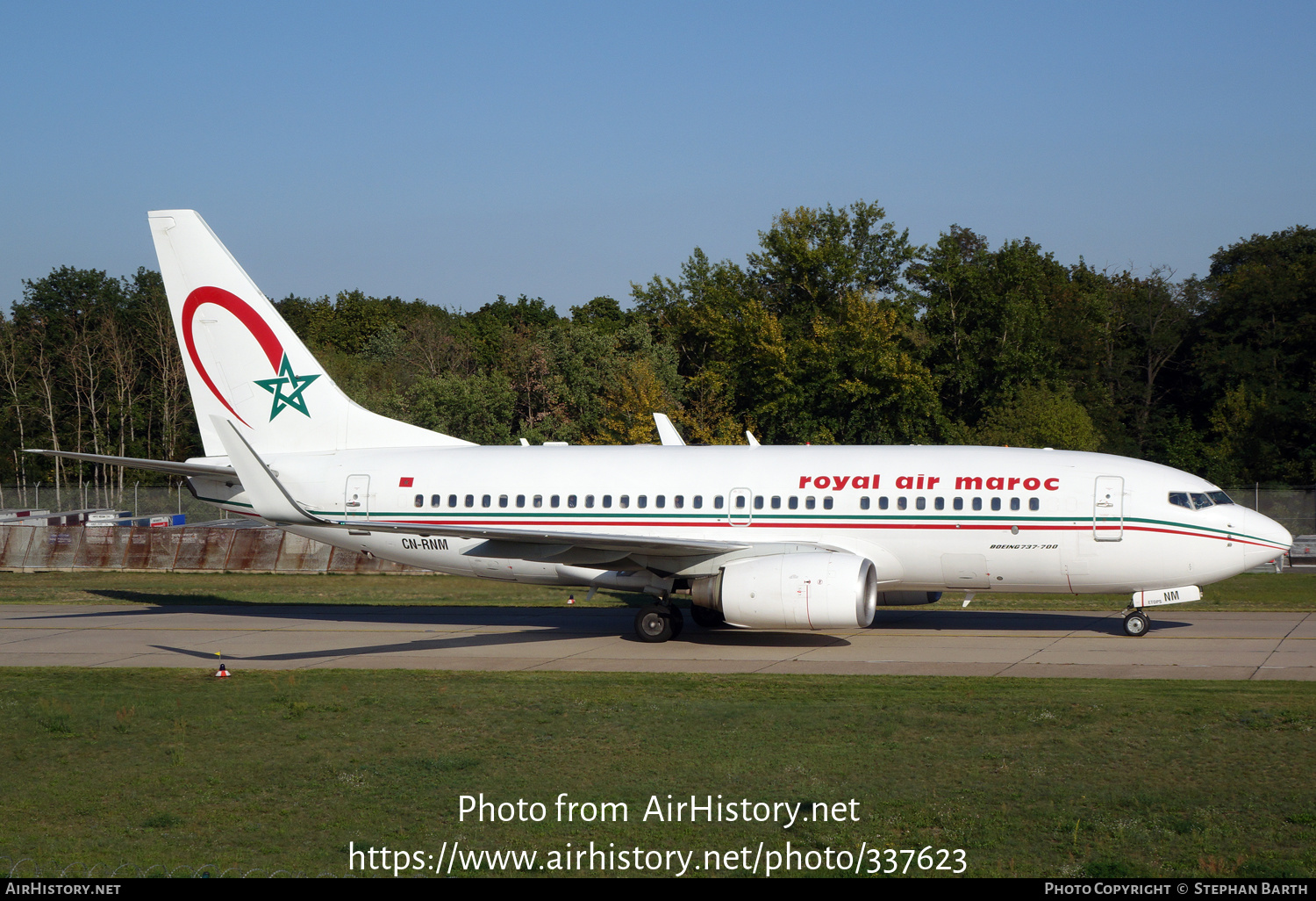 Aircraft Photo of CN-RNM | Boeing 737-7B6 | Royal Air Maroc - RAM | AirHistory.net #337623