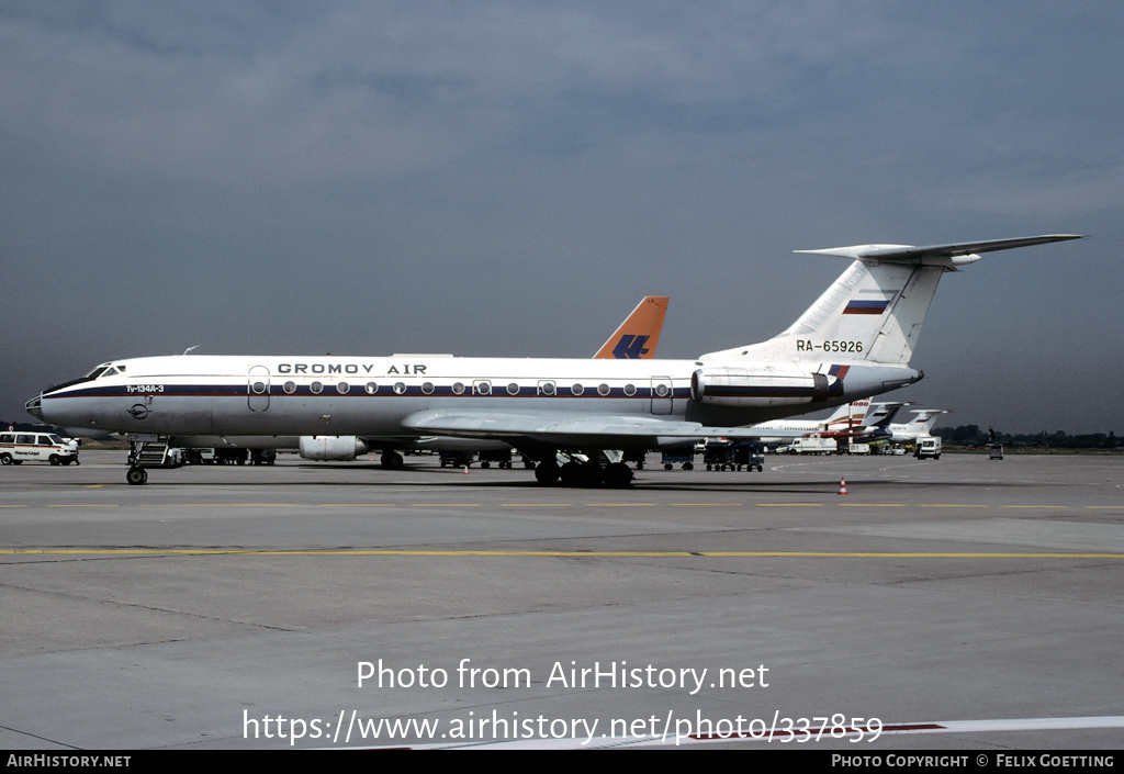 Aircraft Photo of RA-65926 | Tupolev Tu-134A-3 | Gromov Air | AirHistory.net #337859