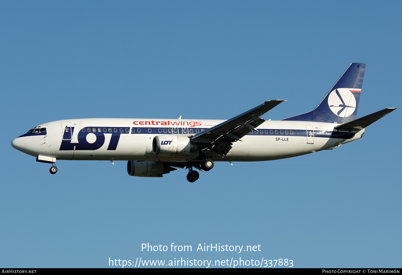 Aircraft Photo of SP-LLE | Boeing 737-45D | LOT Polish Airlines - Polskie Linie Lotnicze | AirHistory.net #337883