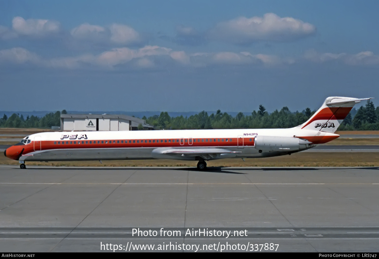 Aircraft Photo of N942PS | McDonnell Douglas MD-82 (DC-9-82) | PSA - Pacific Southwest Airlines | AirHistory.net #337887