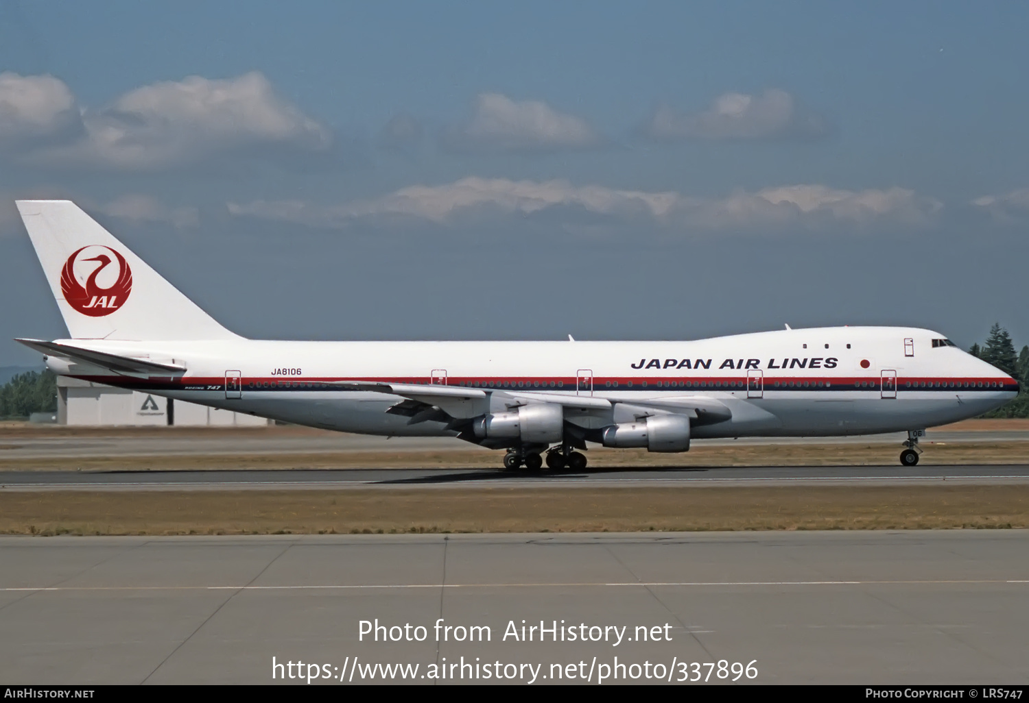 Aircraft Photo of JA8106 | Boeing 747-246B | Japan Air Lines - JAL | AirHistory.net #337896