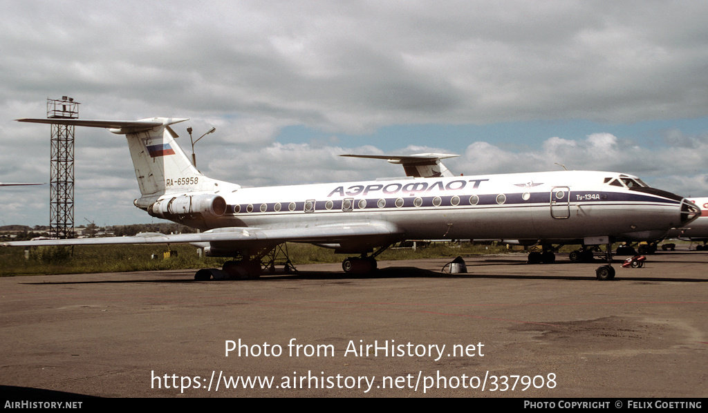 Aircraft Photo of RA-65958 | Tupolev Tu-134A-3 | Aeroflot | AirHistory.net #337908