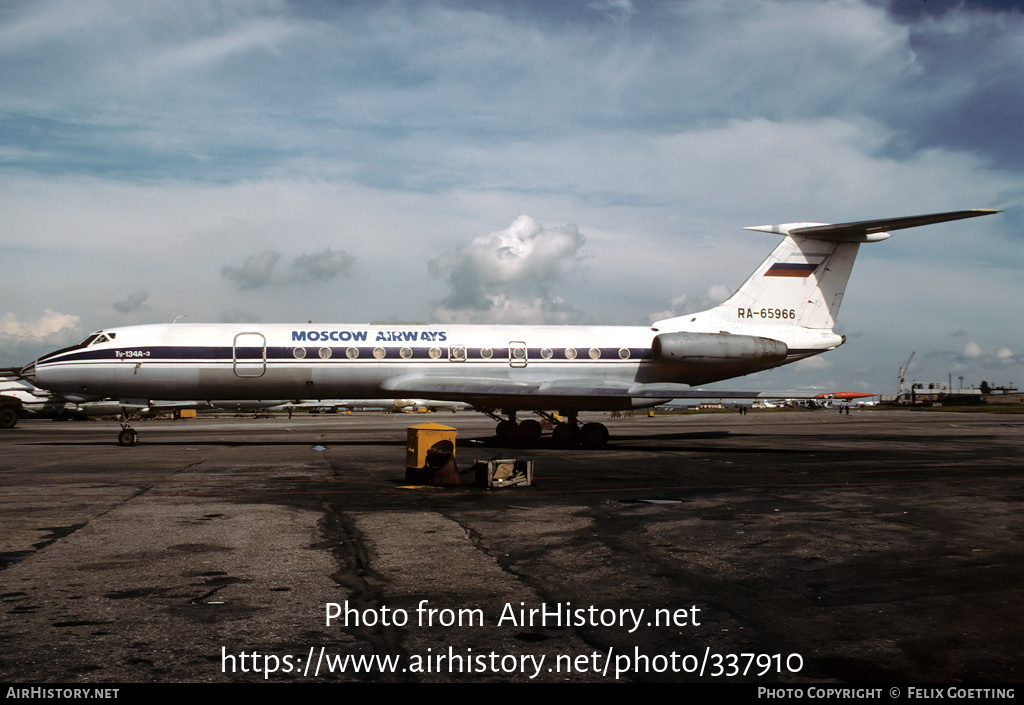 Aircraft Photo of RA-65966 | Tupolev Tu-134A-3 | Moscow Airways | AirHistory.net #337910