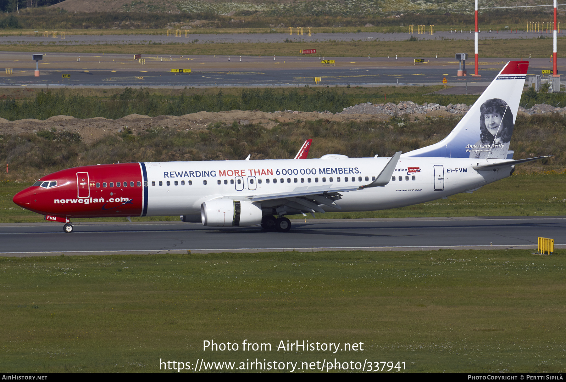 Aircraft Photo of EI-FVM | Boeing 737-800 | Norwegian | AirHistory.net #337941