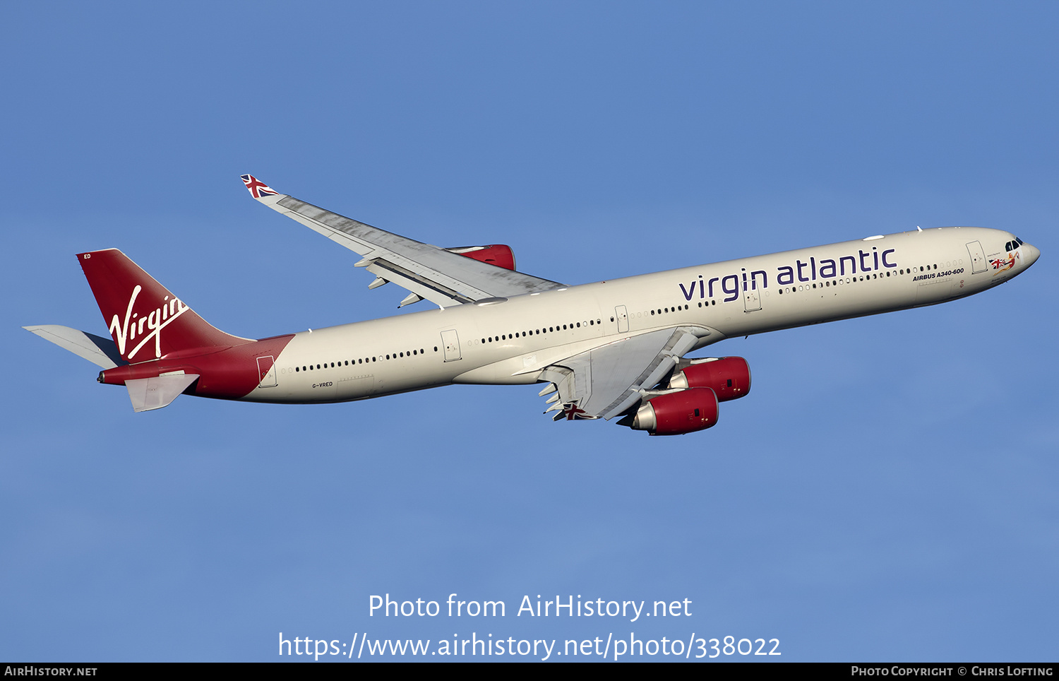 Aircraft Photo of G-VRED | Airbus A340-642 | Virgin Atlantic Airways | AirHistory.net #338022