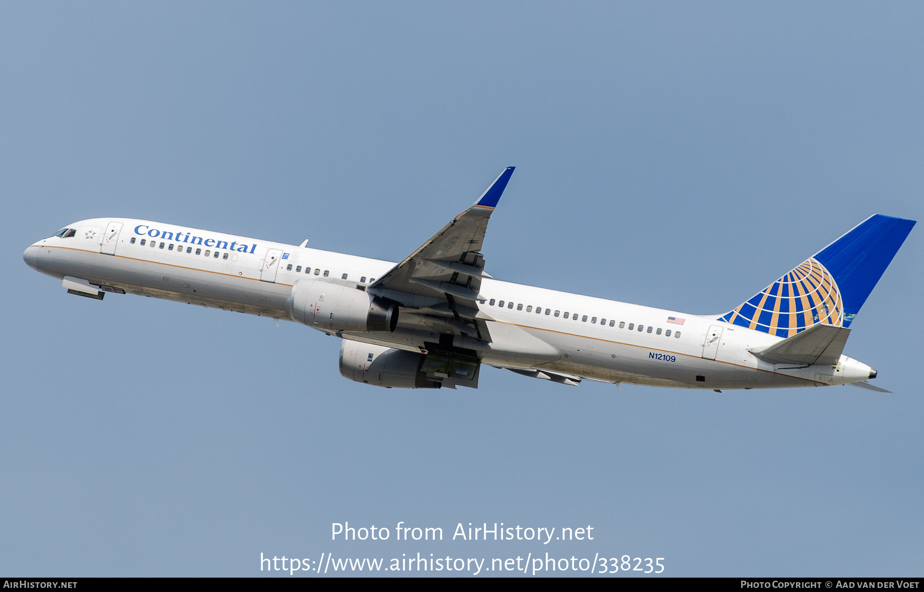 Aircraft Photo of N12109 | Boeing 757-224 | Continental Airlines | AirHistory.net #338235