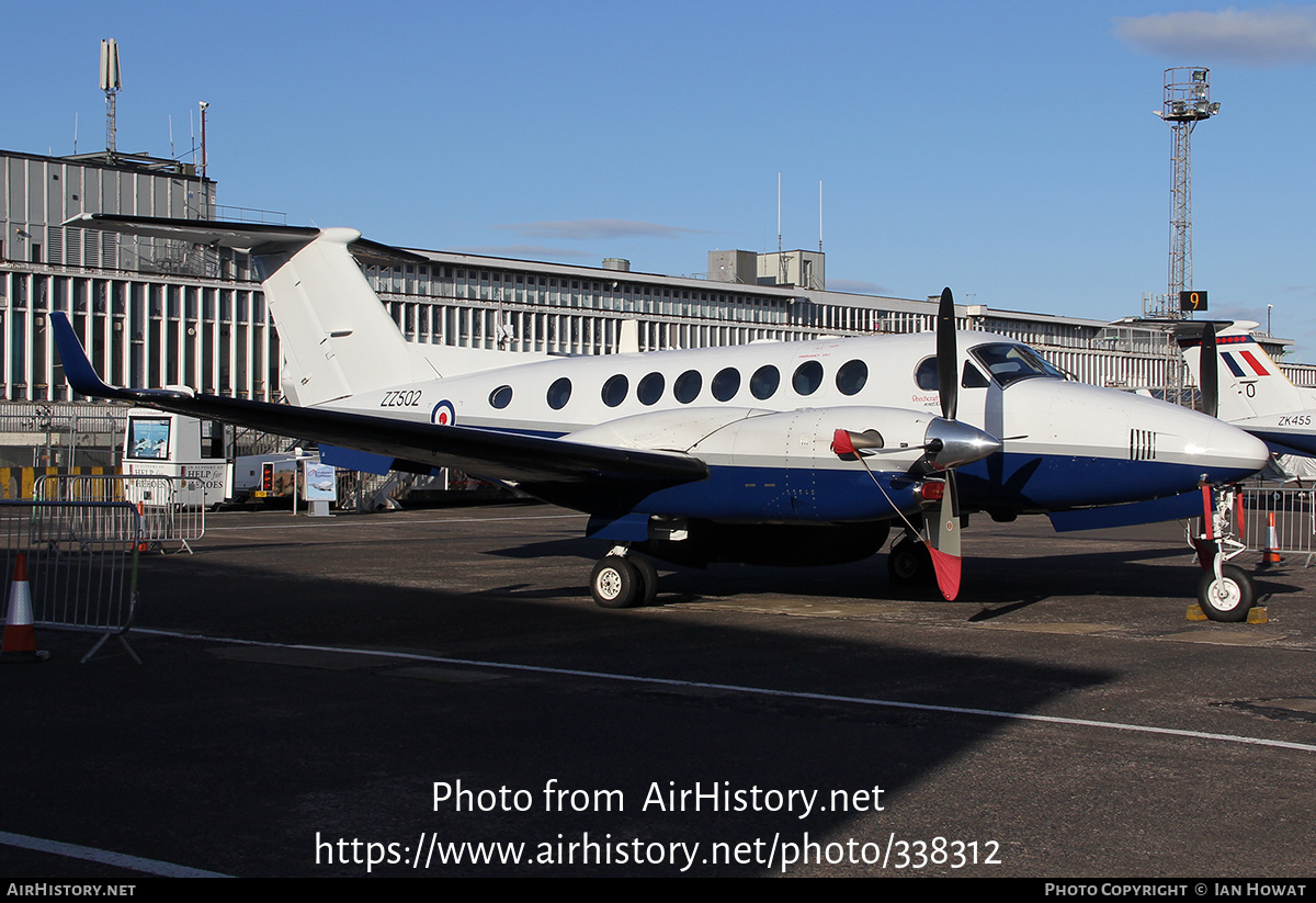 Aircraft Photo of ZZ502 | Hawker Beechcraft 350CER Avenger T1 (300C) | UK - Navy | AirHistory.net #338312