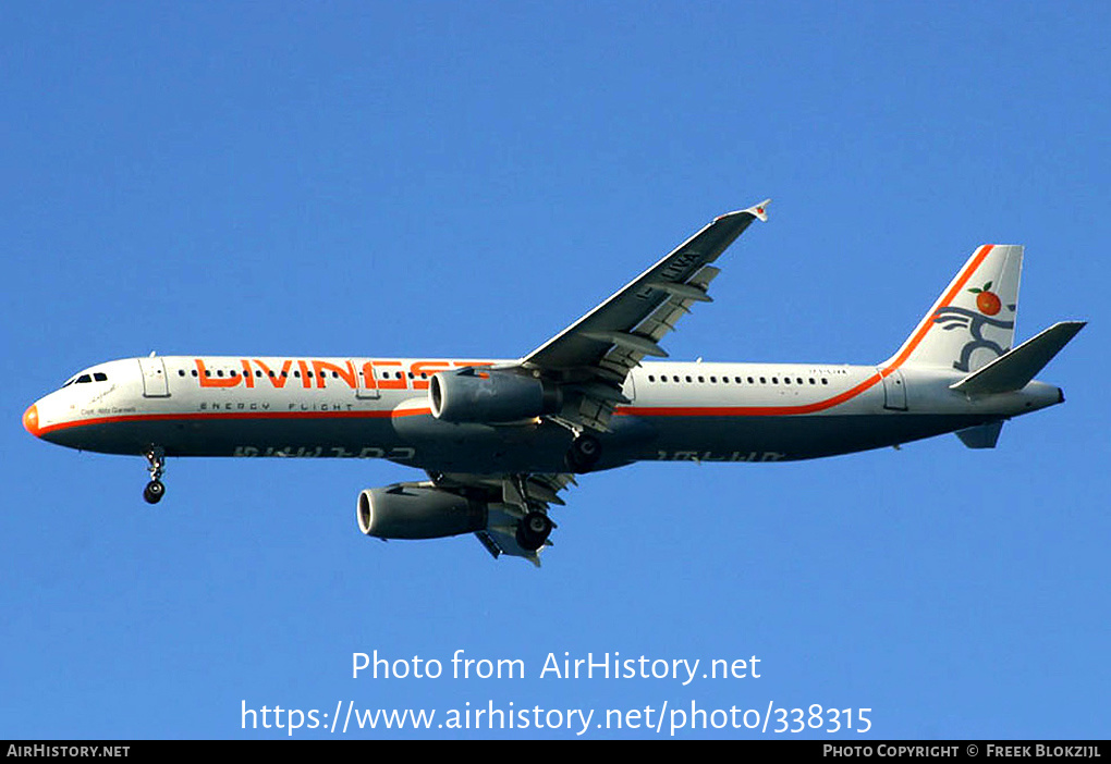 Aircraft Photo of I-LIVA | Airbus A321-231 | Livingston Energy Flight | AirHistory.net #338315