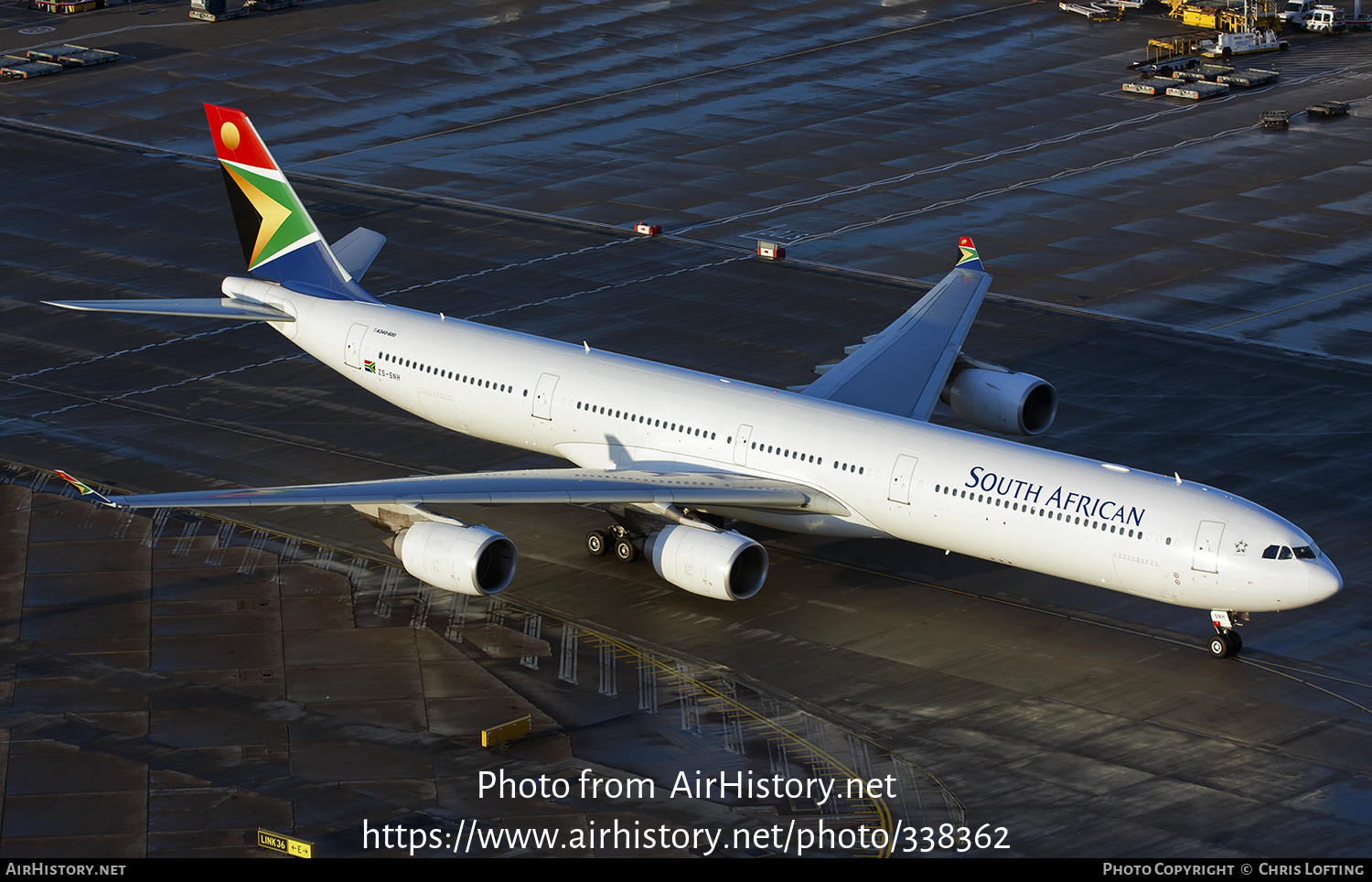 Aircraft Photo of ZS-SNH | Airbus A340-642 | South African Airways | AirHistory.net #338362