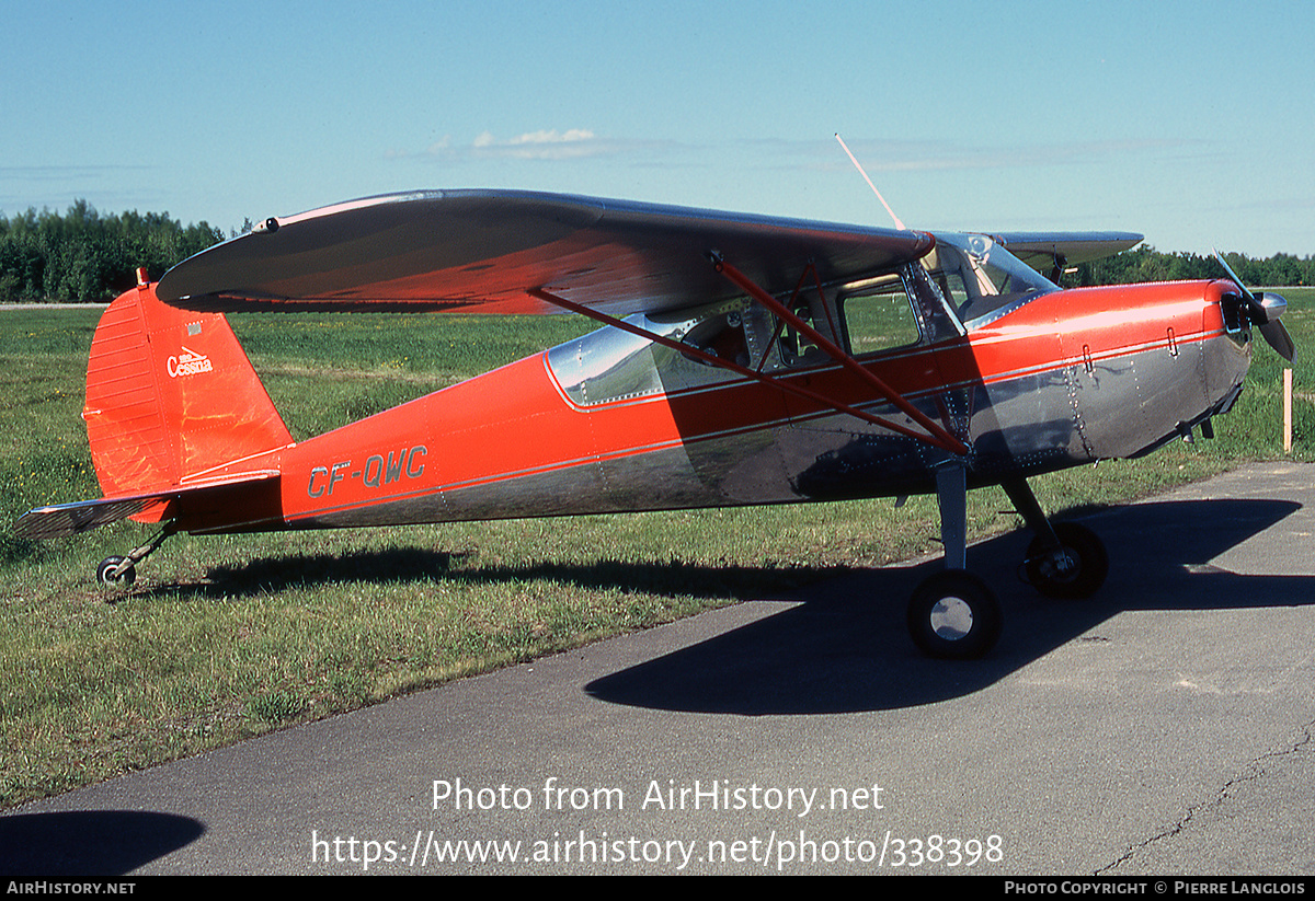 Aircraft Photo of CF-QWC | Cessna 120 | AirHistory.net #338398