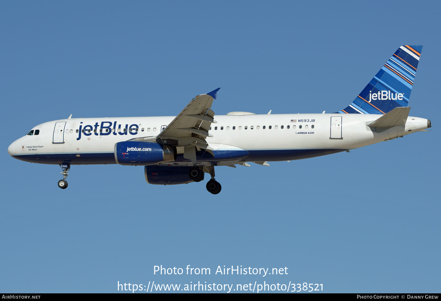 Aircraft Photo of N593JB | Airbus A320-232 | JetBlue Airways | AirHistory.net #338521