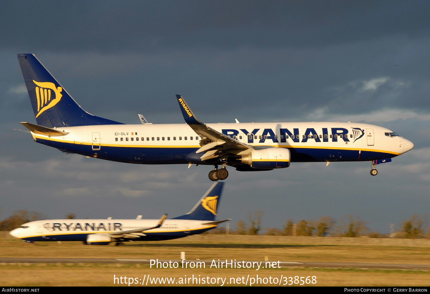 Aircraft Photo of EI-DLV | Boeing 737-8AS | Ryanair | AirHistory.net #338568