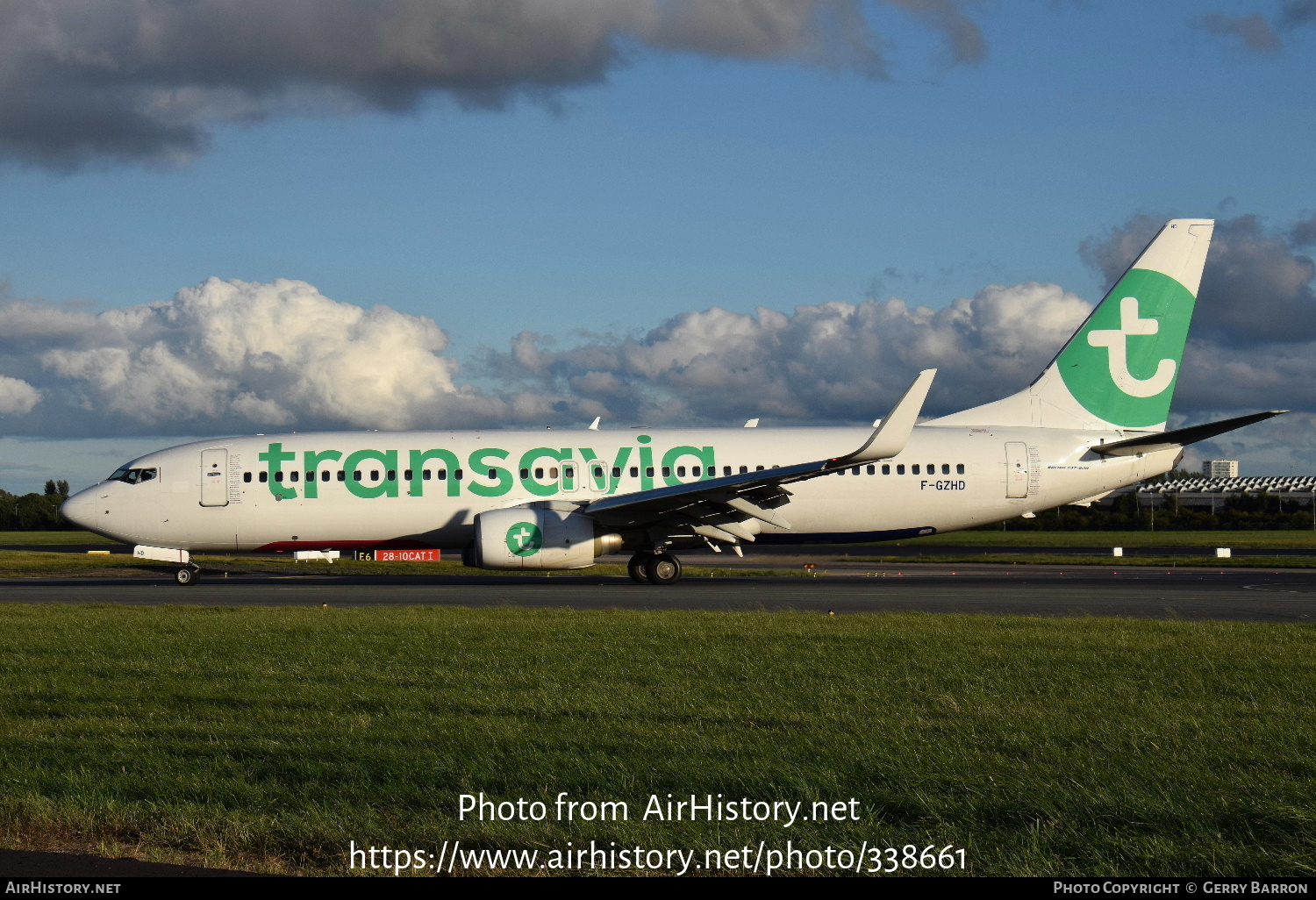 Aircraft Photo of F-GZHD | Boeing 737-8K2 | Transavia | AirHistory.net #338661